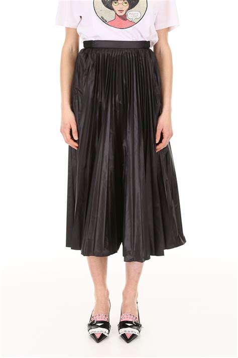 prada rose skirt|Prada nylon pleated top.